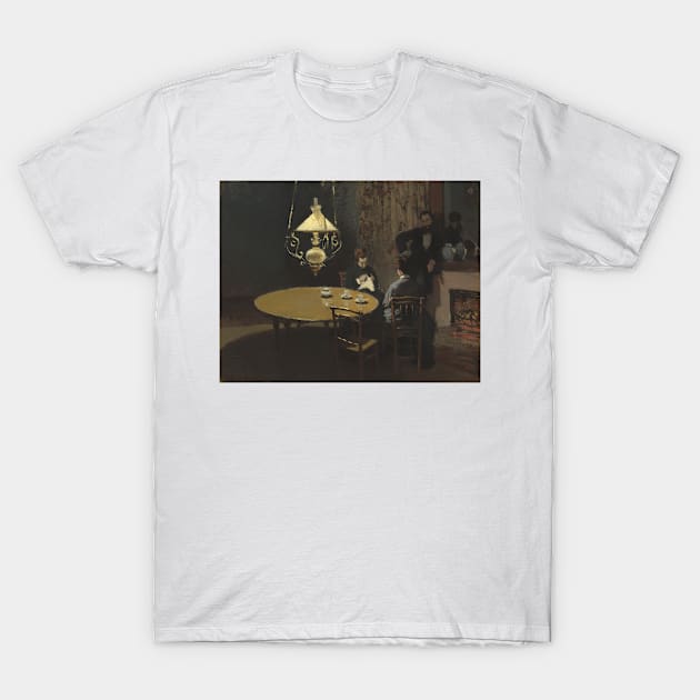 Interior, After Dinner by Claude Monet T-Shirt by Classic Art Stall